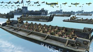 This New DDAY BEACH INVASION Simulator is TERRIFYING amp REALISTIC  Men of War WW2 Mod [upl. by Airun]