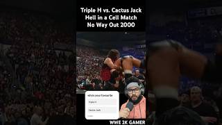 Cactus Jack gives pile driver to Triple H Hell in a Cell MatchNo Way Out 2000 [upl. by Netsrijk]