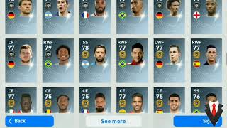 PES19 MOBILE FULL Agent List And News [upl. by Lilybel]