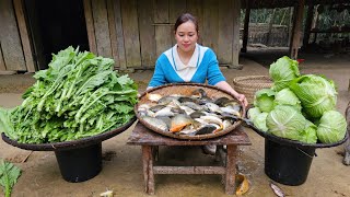 Harvest Fish amp Vegetables Cabbage Goes To Spring Festival Sell  Lý Thị Ca [upl. by Ader]