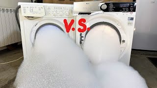 Experiment  Sudslock Battle  Indesit vs AEG  Washing Machines [upl. by Rabelais]