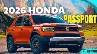 2026 Honda Passport Next Generation Adventure SUV [upl. by Kelam903]