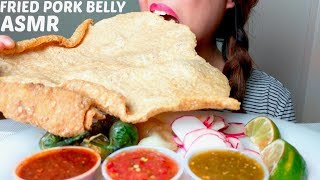 CRUNCHY ASMR CHICHARRÓN Pork Rinds  Spicy Salsas 먹방 No Talking suellASMR [upl. by Nilre331]