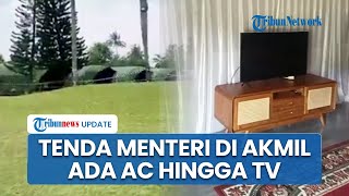 Tenda Mewah yang Dipakai Para Menteri saat Pembekalan di Akmil Wajib Pakai Seragam Loreng [upl. by Allit]