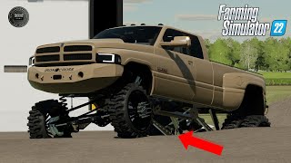 I BUILT THE BADDEST SEMA OFFROAD 2ND GEN CUMMINS Farming Simulator 22 [upl. by Cressi]