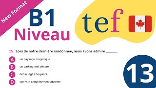 Compréhension écrite TEF CANADA  Reading Comprehension  New Exam format 2024  Test 13 [upl. by Desireah]