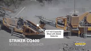 Striker CQ400 mobile cone crusher features and benefits [upl. by Sudnac280]