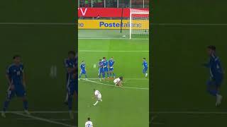 The INCREDIBLE free kick by Lucas Digne against Italy 🇮🇹 🇫🇷 🤯 shorts foryou football viralvideo [upl. by Nrek]