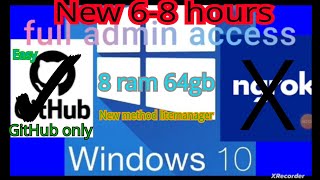 New free RDP 68 hours 8 ram  64gb GitHub new method [upl. by Lehteb]