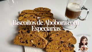 Biscoitos de Abóbora com Especiarias  Doce Hobby [upl. by Lodi321]