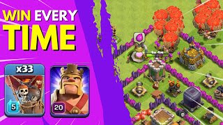 Th8 Loonion Attack Strategy WITHOUT Clan Castle Troops ⭐⭐⭐ Clash of Clans  Coc [upl. by Bruning]