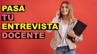 Entrevista para docente primaria GUÍA con preguntas [upl. by Meghann]