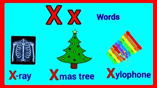 x words in englishx phonics soundx words for kindergarten words with letter x alphabetx [upl. by Ysset]