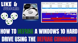 How to Defrag a Windows 10 Hard Drive Using the Defrag Command [upl. by Archy]