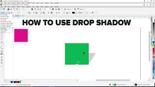 Drop Shadow  How to use Drop Shadow Tool in Coreldraw  Corel me Drop Shadow kaise lagye [upl. by Nilrev]