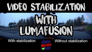 Stabilize VIDEO FOOTAGE in LumaFusion sample [upl. by Ahsiuqat]