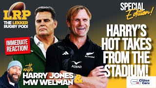 Harrys immediate impressions of the Springboks victory over the All Blacks from the DHL Stadium [upl. by Marget]