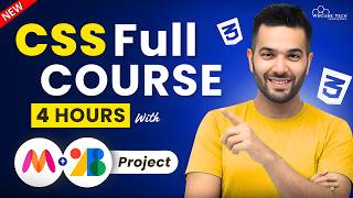 CSS Full COURSE for Beginners in 4 HOURS  Learn CSS in 2024 with Practical🔥 [upl. by Lindi]