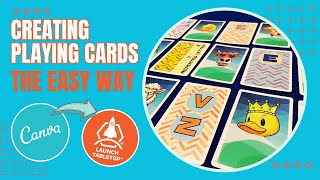 How to make playing cards with CANVA and LAUNCH LAB [upl. by Acus647]