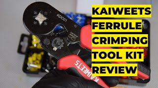 Kaiweets Wire Ferrule Crimping Tool Kit KDC01 Review [upl. by Thenna]