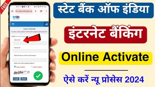 SBI Internet Banking Registration Online 2024  State Bank Of India Activate Internet Banking [upl. by Elroy72]