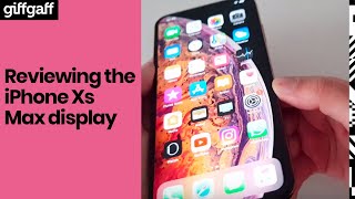 iPhone Xs Max display review  giffgaff [upl. by Giorgia480]