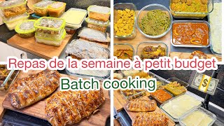 Mes repas de la semaine organisation batch cooking recettes faciles [upl. by Iaoh661]