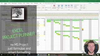 Project Planner in Excel formula and conditional formatting magic [upl. by Mauldon]