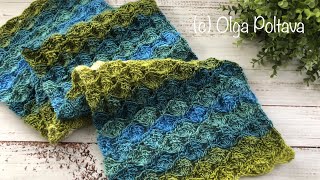 How to Crochet Easy Lacy Scarf Crochet Video Tutorial [upl. by Nnylorac]