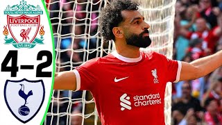 Liverpool vs Tottenham 42  All Goals and Highlights 2024 🔥 SALAH [upl. by Atilrep]