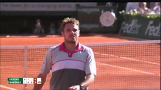 Djokovic vs Wawrinka Roland Garros 2015 HD Match point [upl. by Mora855]