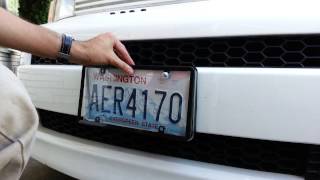 license plate cover installation [upl. by Rinaldo892]