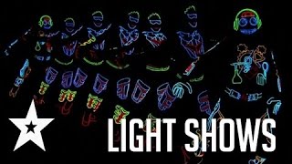 Best Light Shows Ever On Americas Got Talent amp Britains Got Talent HD [upl. by Felizio]