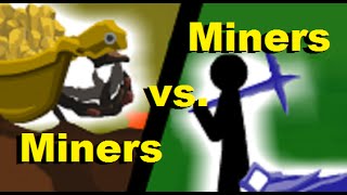 Intense Miners vs Miners  Stick Empires [upl. by Haeli804]