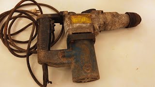 Restoring Abandoned Makita Hammer Drill  Electric Demolition Rotary Tool Transformation [upl. by Sutelc]