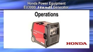 EU3000i Handi Generator Operation [upl. by Myles]