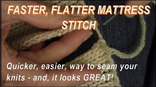 Faster Flatter Mattress Stitch Seam for Knitters by Diana Sullivan [upl. by Touber]