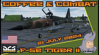 COFFEE amp COMBAT W USAF Pilot RHINO 21 July 2024  F5E Tiger II [upl. by Borek390]