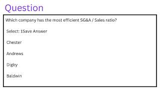 Which company has the most efficient SGampA  Sales ratio [upl. by Manvel]