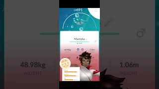 Shiny Mantyke viral shiny pokemon pogo shinypokemon [upl. by Harrie206]