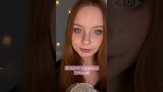 10 ASMR Triggers In 1 Minute [upl. by Bodnar97]