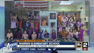 Warren Elementary School says Good Morning Maryland [upl. by Rafaelof]