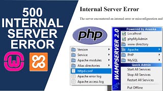 How to Fix 500 Internal Server Error on Localhost for WAMP Server  Internal Server Error Fixed🎬 [upl. by Anitnegra93]