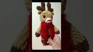 Horgolt rénszarvas Crochet reindeer crochet amigurumi yarn reindeer [upl. by Eitsyrc]