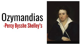 Ozymandias Percy Bysshe Shelley Summary Analysis and line by line explanation in Hindi [upl. by Netsoj796]