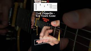 Led Zeppelin  Ten Years Gone  Intro tabs ledzeppelin easyguitar tenyearsgone easytabs short [upl. by Terence]