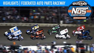 World of Outlaws NOS Energy Drink Sprint Cars  Federated Auto Raceway  August 5 2023  HIGHLIGHTS [upl. by Maureen328]