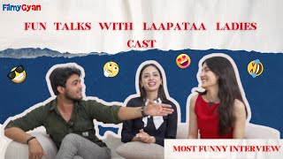 Most Funny Interview Of Laapataa Ladies Sparsh Shrivastava Pratibha Ranta Nitanshi Goel Kiran Rao [upl. by Serles]