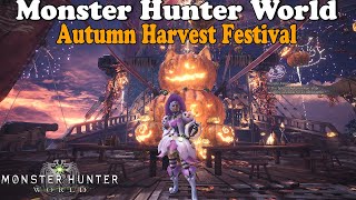 Monster Hunter World  How to Get Layered Armor Autumn Harvest Festival PS4 Pro [upl. by Hayila804]