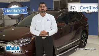 Walsh Honda  Honda True  Certified PreOwned Program [upl. by Keryt594]